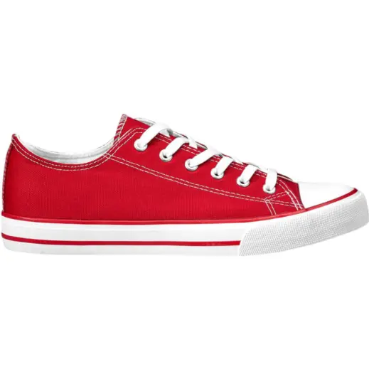 Unisex Trendi Canvas Sneaker Red Side